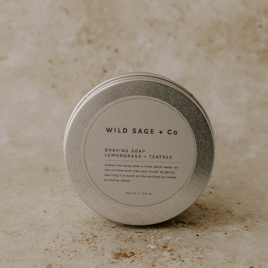 Lemongrass + Tea tree Shaving Soap