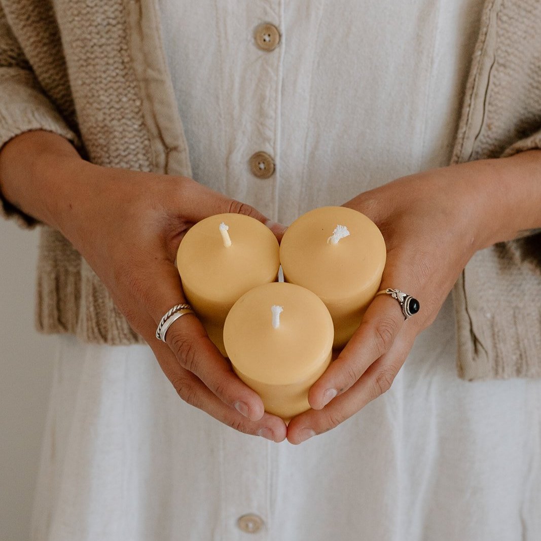 Natural Beeswax Candle