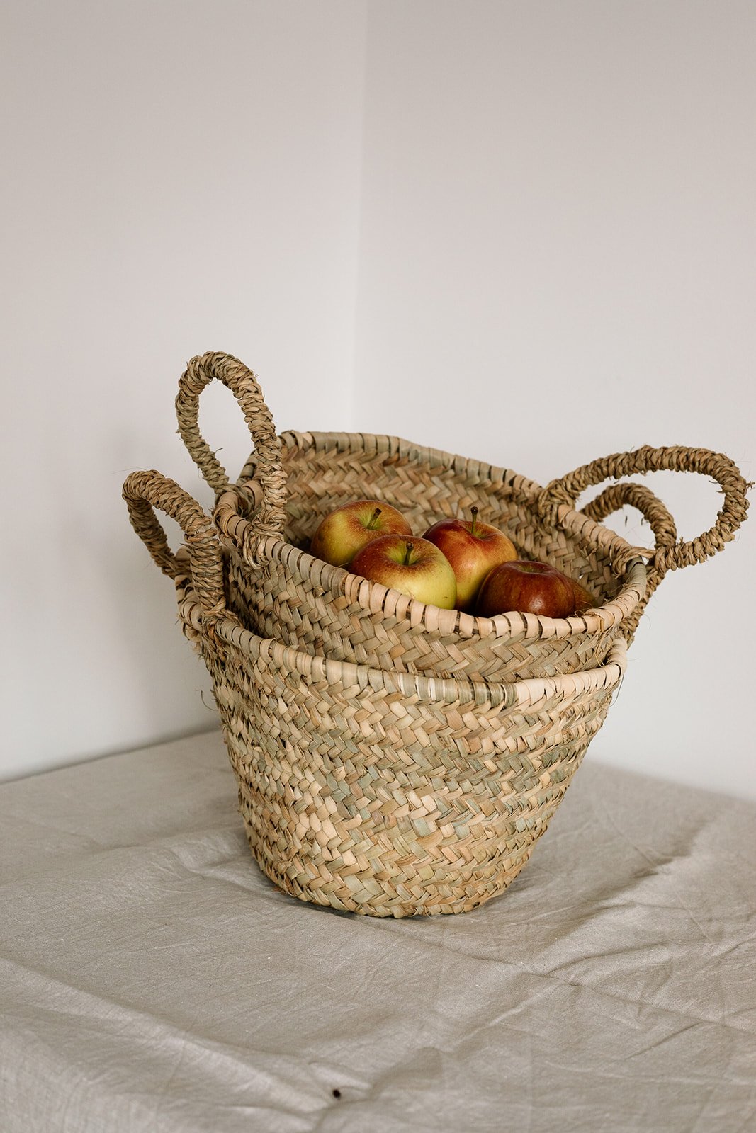 Natural Fibre Hand Woven Basket