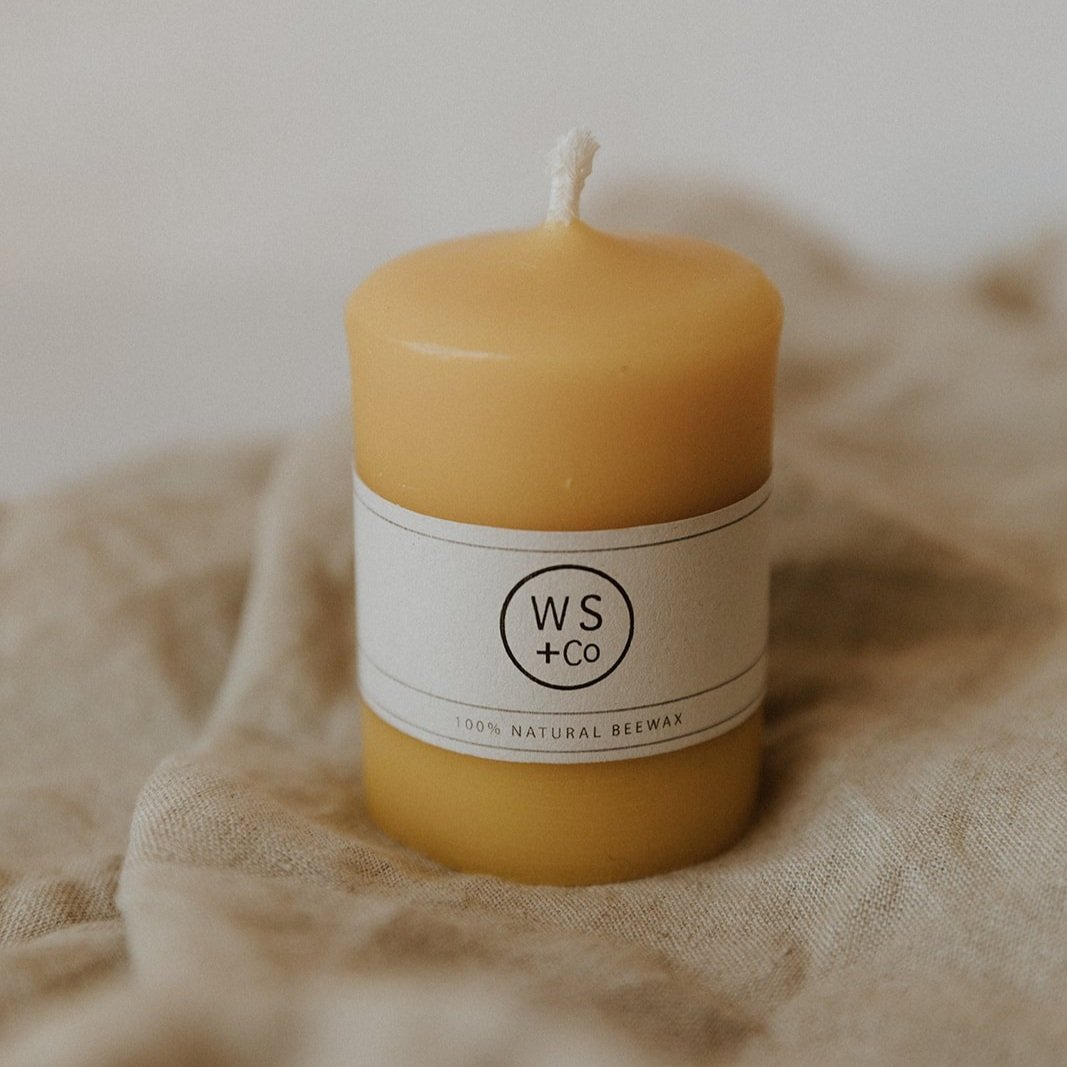 Natural Beeswax Candle